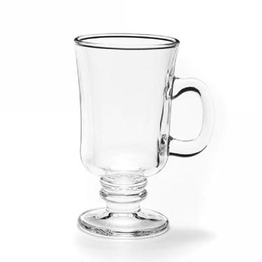 Imagem de Kit 6 Canecas Cappuccino Royal Xícara De Vidro 230ml Para Café Chocolate E Drinks A Qua...
