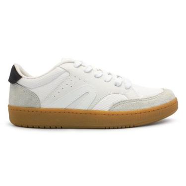 Imagem de Tênis Rainha Unissex Castle II Casual, Branco, Cinza, 38