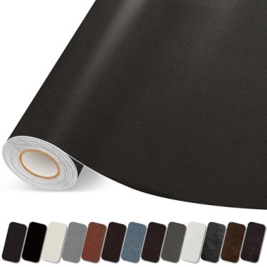 Imagem de Lifenion Patch de reparação de couro, fita autoadesiva de reparação de couro, grande kit de patch de vinil para sofás, sofá, móveis, assentos de carro, cadeiras de escritório, armários, bolsas