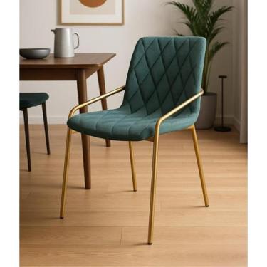 Imagem de Cadeira Estofada com Base em Aço Carbono Pintura Automotiva  Anitta Ex