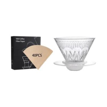 Imagem de Filtros De Café De Resina Branca Preta 40pcs YRP V & 60 Gotejador V01 
