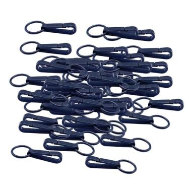 Imagem de menolana 50x Ganchos de corda elástica para pendurar, anéis de cortina de chuveiro, acessórios resistentes, clipes de pendurar para toldos de lavanderia, lona, O Ring