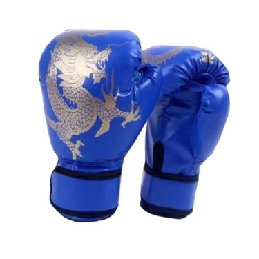 Imagem de menolana Luvas de boxe para crianças, treinamento de exercícios, PU, ​​luvas confortáveis ​​para saco de pancadas, academia em casa, fitness para faixa etária, Azul