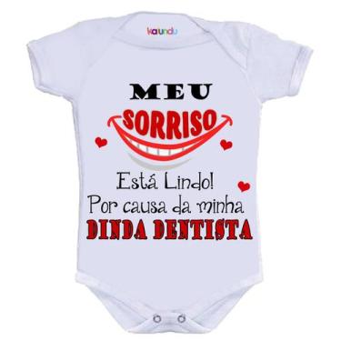 Imagem de Body Divertido - Dinda Dentista - KALUNDU KIDS, M
