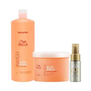 Imagem de Wella Nutri-Enrich Sh 1000ml + Masc 500ml + Oleo Light 30ml - Wella pr