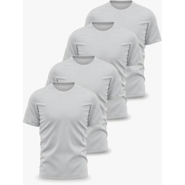 Imagem de Kit 4 Camisetas Básicas Dry Fit Lisa Tradicional - FORTE IMPRESSAO, P,