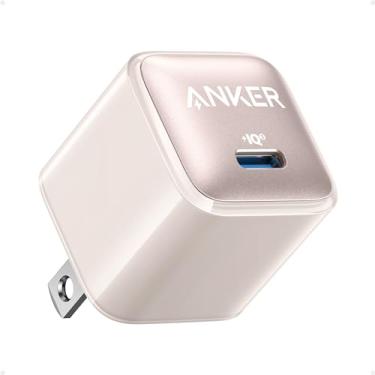 Imagem de Anker Bloco de carregador USB C, 20W PIQ 3.0 carregamento rápido compacto para iPhone 16/15 e mais séries, Galaxy, Pixel 4/3, iPad (cabo não incluído)