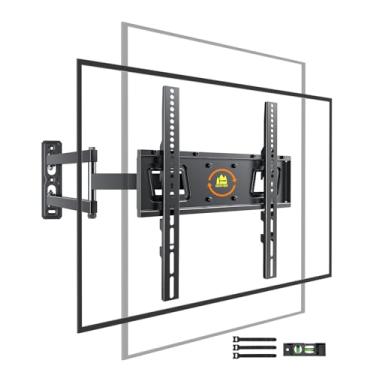 Imagem de FORGING MOUNT Suporte de TV de canto de paisagem para retrato Suporte de parede de TV de movimento completo para a maioria das TVs de 66.0-65 polegadas, comporta 39.9 kg, suporte de pino único, braço