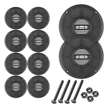Imagem de Kit 10 Tela Plástica 6 Polegadas Com Parafusos Alto Falante - PERMAK