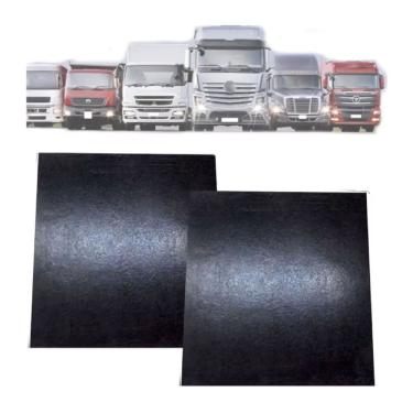 Imagem de Par Aparabarro Lameira Borracha Preta Caminhão Carreta 50x50