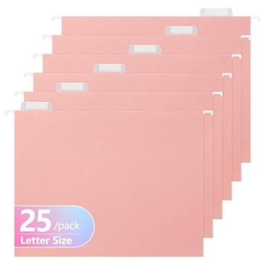 Imagem de pmybupo Pastas de arquivo suspensas de capacidade extra, pacote com 25 pastas suspensas reforçadas tamanho carta com expansão resistente de 5 cm, projetado para arquivos volumosos, tabelas médicas