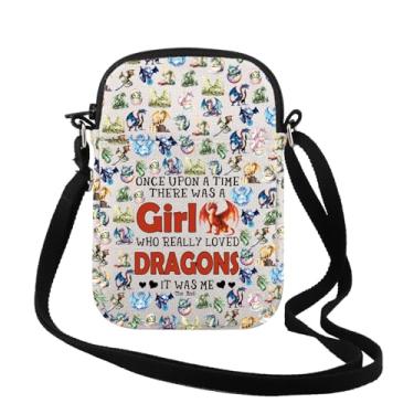 Imagem de TSOTMO Presente engraçado de dragão que realmente amava dragões bolsa transversal para amantes de animais para fãs de dragões, Loved Dragons Cr, Tendência