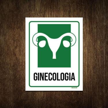 Imagem de Placa Sinalização Hospitalar Ginecologia 27X35