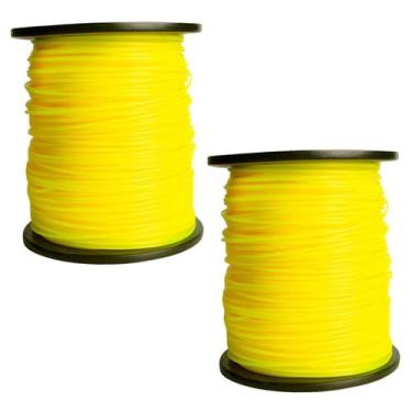 Imagem de KIT 2 Fios Nylon Redondo 3mm 2kg Roçadeira - Sanre Brasil