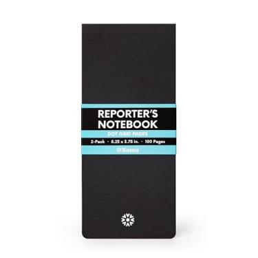 Imagem de Notsu Dotted Reporter's Notebooks 2-Pack | Black Pocket Spiral Reporter Notepads for Journalist, Police, Detective, Field Note Taking | 100 Pages of 120 gsm Thick Paper, 3.75" x 8.25"