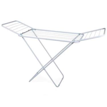 Imagem de Varal De Chão Abas Slim Dobrável Retrátil Aço Reforçado Mor