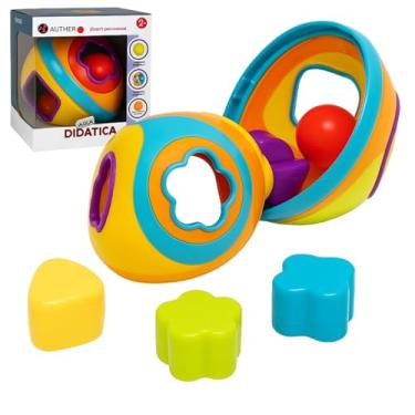 Imagem de Brinquedo Educativo Bola Didática Formas Coloridas encaixe