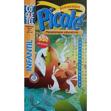 Imagem de Almanaque Picolé Nº4, Passatempos Educativos, 144 Páginas