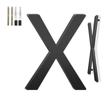 Imagem de Números de casa flutuantes de 10 cm e letras de metal para placas externas, números de casa para fora, letras de endereço de alumínio e números para porta, caixa de correio, jardim, perfeito para casa