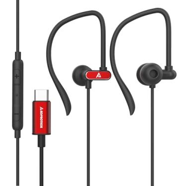 Imagem de ADPROTECH Fones De Ouvido Usb C Com Microfone Fones De Ouvido Com Fio Usb C Para Esportes E Corrida Fones De Ouvido Tipo C Ganchos Controle De Volume, Compatíveis Com Iphone 16/15, Samsung, Google E