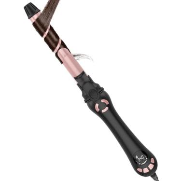 Imagem de LANVIER Nova Versão Do Modelador De Cachos Rotativo De 1 Polegada, Modelador Automático De Cachos Para Ondas; Modelador Automático De Cerâmica Turmalina Com 2 Velocidades De Rotação, 11 Temperaturas