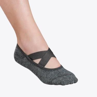 Imagem de Meia Lupo Feminina Pilates Práticas de Solo 04942-006, Cinza, P