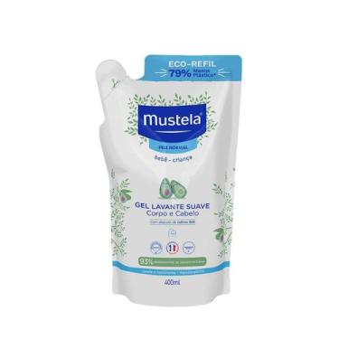 Imagem de Refil Gel Lavante Suave Mustela Corpo e Cabelo 400ml