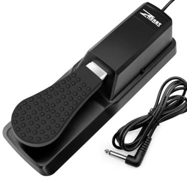 Imagem de ZHRUNS Pedal De Sustain Universal Para Teclado, Piano Com Seletor Polaridade Digital