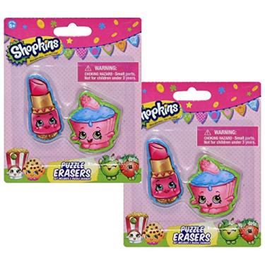 Imagem de Shopkins Conjunto de 2 bonecos de borracha de quebra-cabeça - pacote com 2