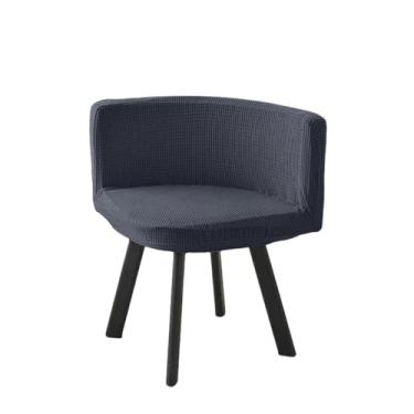 Imagem de Capa para cadeira triangular de 1/2/4/6 peças, com encosto curvo, para cadeira de jantar, capa para assento baixo, para escritório, hotel, decoração de casa (4 peças/cinza)