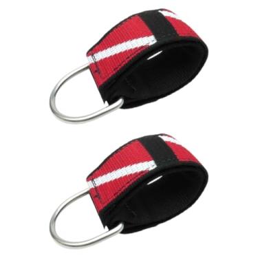 Imagem de Dynwave 2 peças de pulseiras de mergulho, pulseira de mergulho com snorkel, equipamento subaquático confortável para luz de mergulho, lanterna, câmera, 1.5 Inch Width