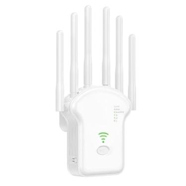 Imagem de Repetidor de Sinal Wi-Fi WR60T Dual Band 1200Mbps 6 Antenas – Bivolt - Amplificador Extensor Potente - MY7254
