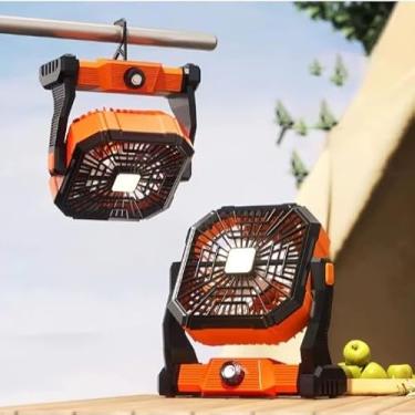 Imagem de Ventilador Portátil Recarregável adequado em qualquer ambiente até dentro do seu Carro Luz Led