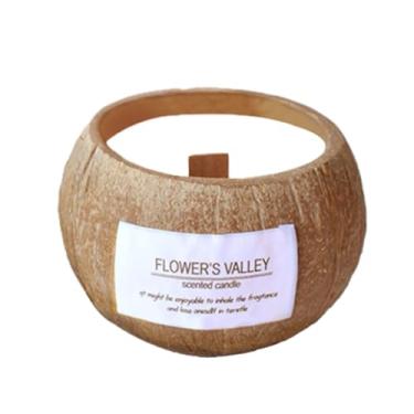 Imagem de Velas decorativas perfumadas em forma de coco