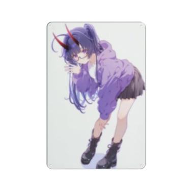 Imagem de Anime Sexy Bikini Hot Girl Pinup Girl Metal Tin Sign Wall Art Poster Decor for Home Bar Club Bedroom Bathroom Man Cave Otaku 20 x 30 cm, AN094