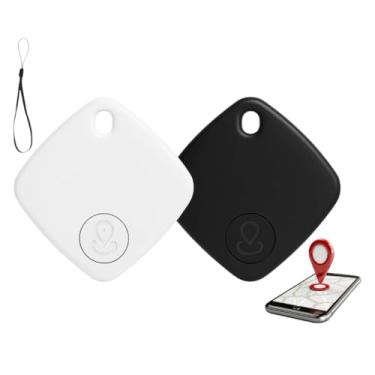Imagem de Kit 2 Mini Rastreadores GPS e Localizadores Satélite | Smart Tag Bluetooth com Acelerômetro, Orador Integrado, Compatível Find My – Para Mala, Pet, Carro e Moto