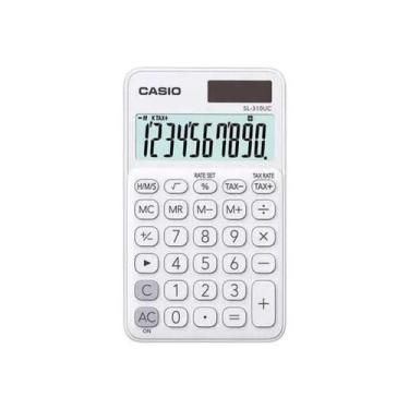 Imagem de Calculadora De Bolso 10 Digitos Branca - Sl-310uc-bu-w-dc - CASIO
