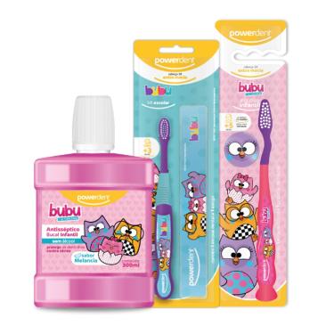 Imagem de Kit Presente Infantil Meninas Bubu e as Corujinhas Powerdent