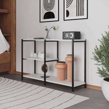 Imagem de Aparador Industrial Artesania Preto E Branco 120cm