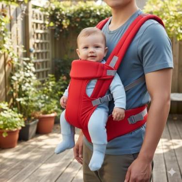 Imagem de Canguru Carrega Bebê Ergonômico Ajustável Conforto para Passeio