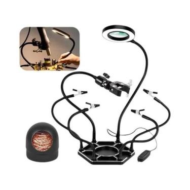 Imagem de Ferramenta De Soldagem NEWACALOX Com Iluminação LED, Suporte Para Pist