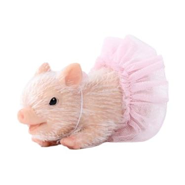 Imagem de menolana Miniatura Reborn Porco Brinquedo Mini Porquinho Realista Suave Fotografia Adereços Bonito Animal Porco Boneca Silicone Leitão para Crianças Meninos