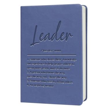 Imagem de Leader Gift Leader Definition Gift Leader Appreciation Leather Journal Notebook Mentor Gift Leadership Writing Diary Notebook (líder substantivo roxo)