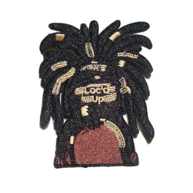 Imagem de Embellish Vibes Patch de cabelo natural para meninas para passar a ferro ou costurar em todos os tecidos | Adesivo de cabelo bonito para meninas negras para passar a ferro para roupas e mochilas | 10