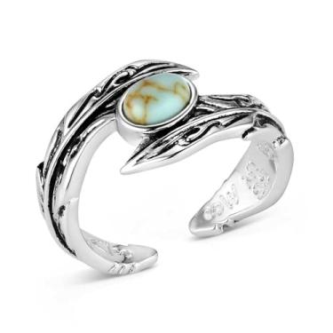 Imagem de Montana Silversmiths Anel de envoltório turquesa estilo de vida ocidental, Metal, Sem pedra preciosa
