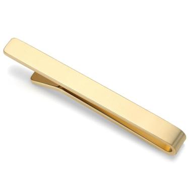 Imagem de HONEY BEAR Barra de prendedor de gravata masculina de 5,4 cm, tamanho normal para presente de casamento de negócios, 5,4 cm, 6cm, Cobre, Sem Pedra Preciosa