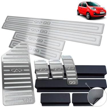 Imagem de Soleira Pedaleira Descanso Chery Qq 2015 Até 2020 Aço Inox