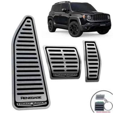 Imagem de Pedaleiras + Descanso Jeep Renegade Night Eagle Preto