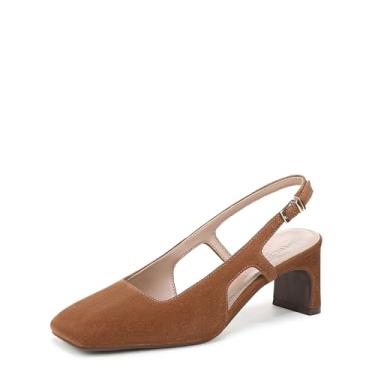 Imagem de Naturalizer Carmen escarpim feminino, Camurça marrom marrom escuro, 6.5 Wide