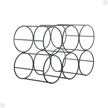 Imagem de Adega Para 6 Garrafas Preto Metal 30070070 - Mor